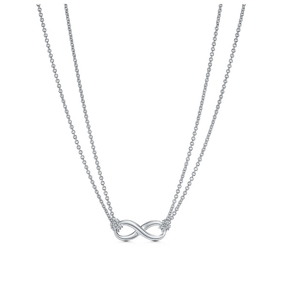 Sterling silver tiffany infinity necklace - Picture 1 of 2
